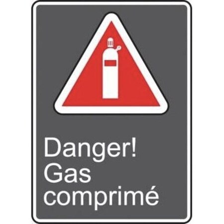 Accuform CSA SAFETY SIGN DANGER GAS MCSA115XV MCSA115XV